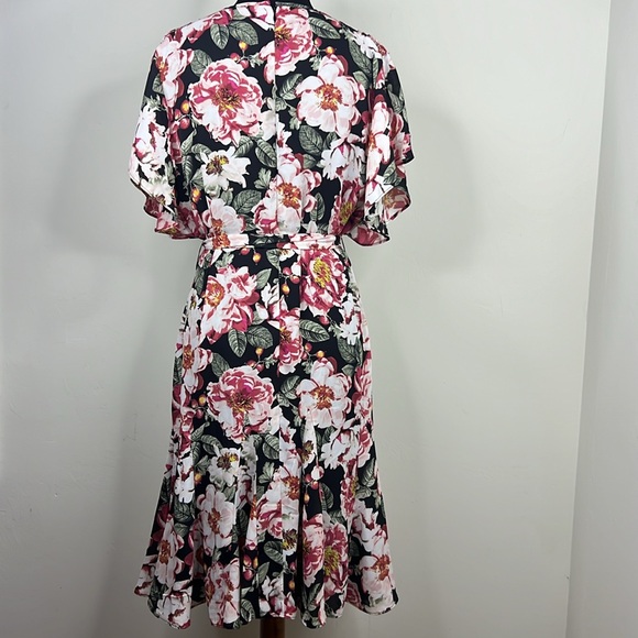 WHITE HOUSE BLACK MARKET Floral Dress M - Picture 7 of 10